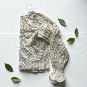Free People Cream Cable Knit Women's Sweater